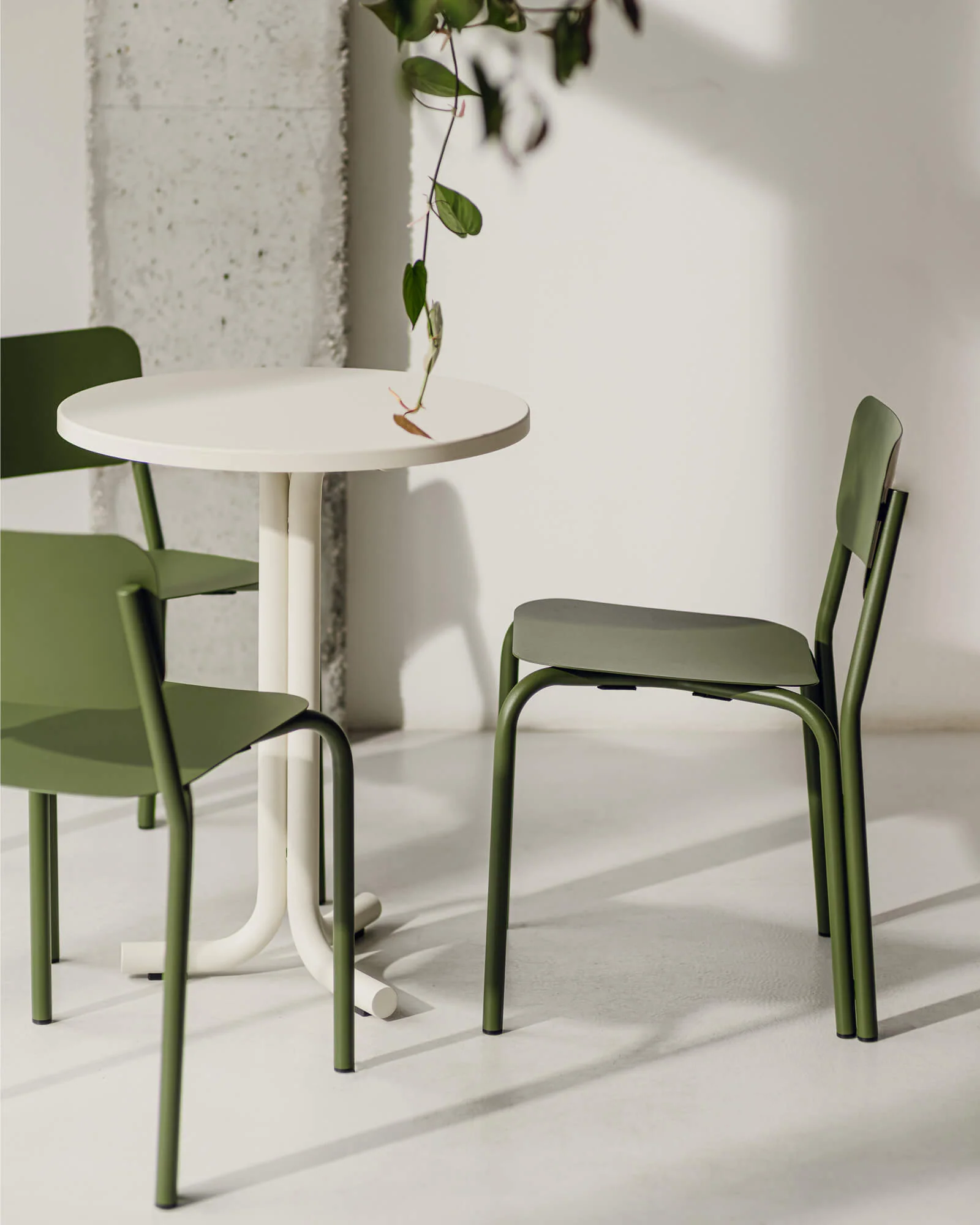 Nokk Café Table & 2x Kei Chair Bundle - Image 2